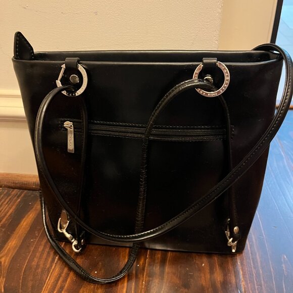 Frederic T Paris Convertible Black Backpack/Tote/Book Bag main image 4